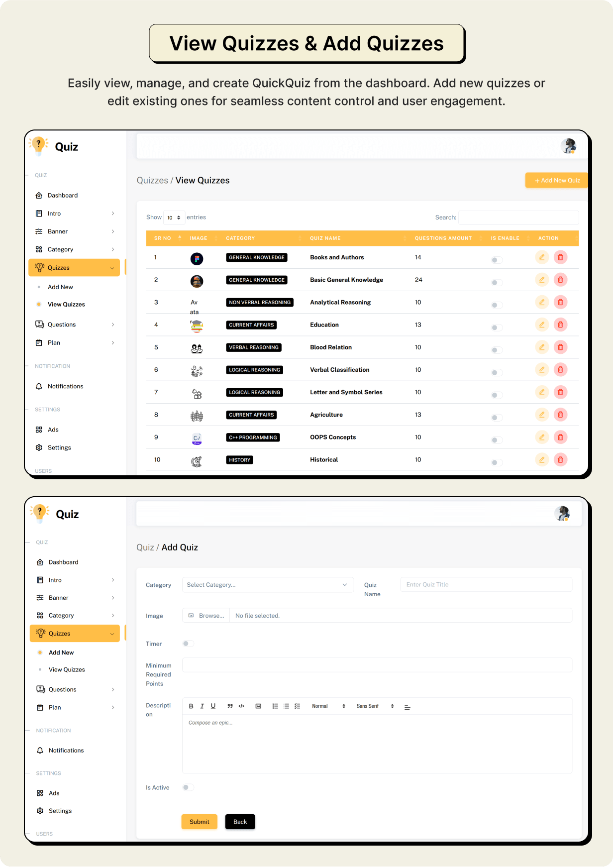 QuickQuiz Full App in Flutter with Node.js Backend | Interactive Quiz App - 21