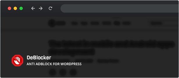 DeBlocker – Anti AdBlock for WordPress