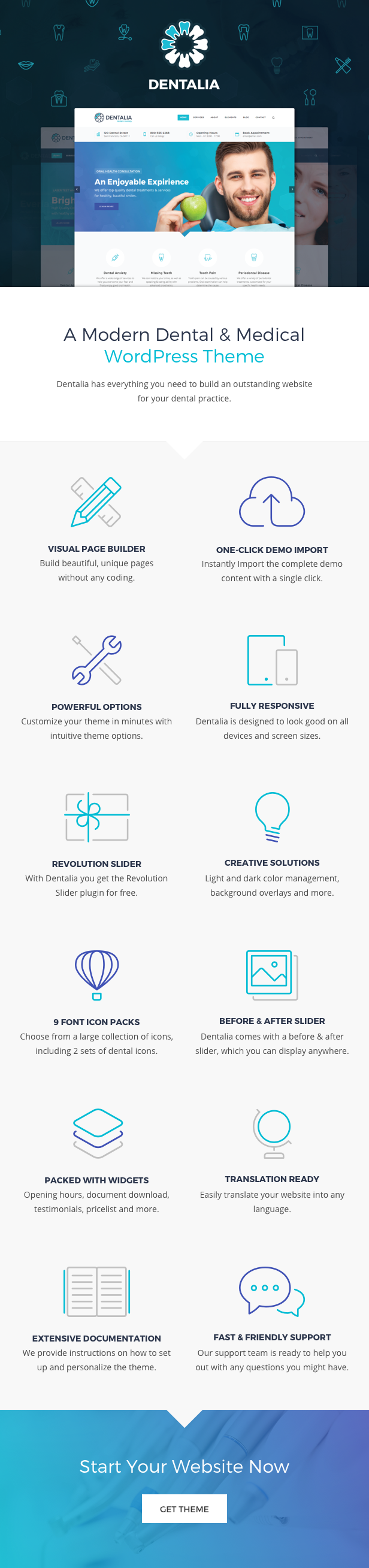 Dentalia - Dentist & Medical WordPress Theme - 1
