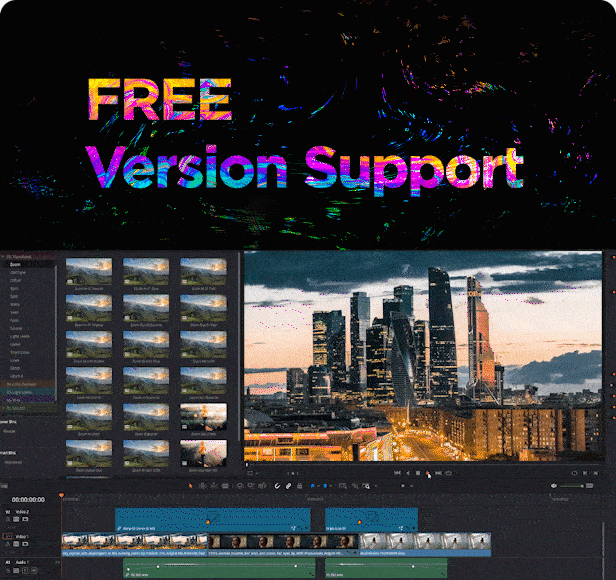 FX Presets Bundle for DaVinci Resolve | Transitions, Effects, VHS, SFX - 8