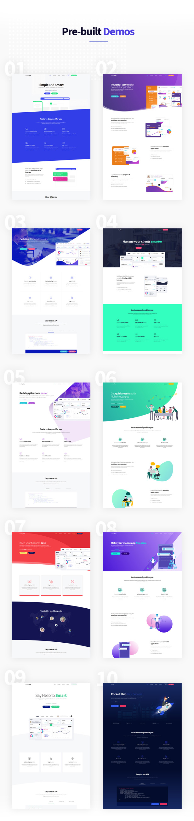 Creative SaaS Landing Page Template