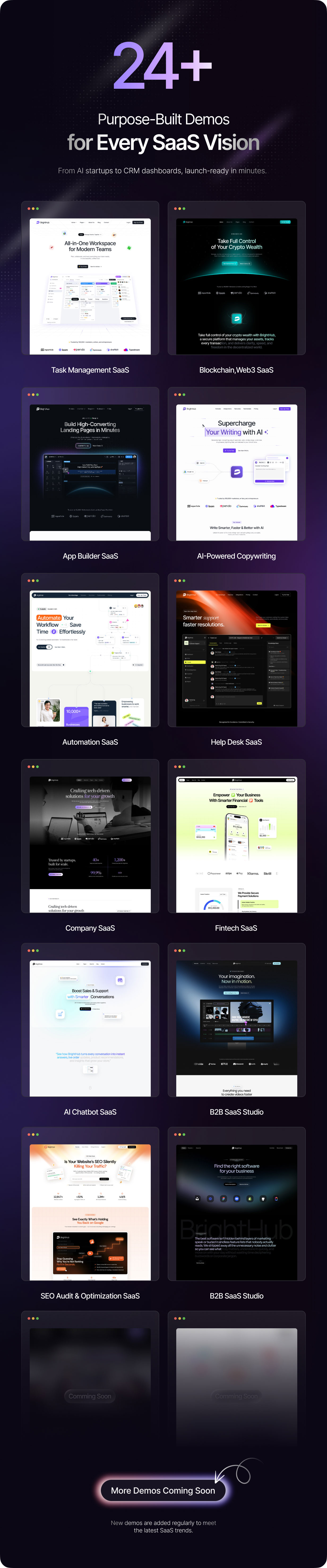 BrightHub - SaaS & Tech Startup WordPress Theme - 10