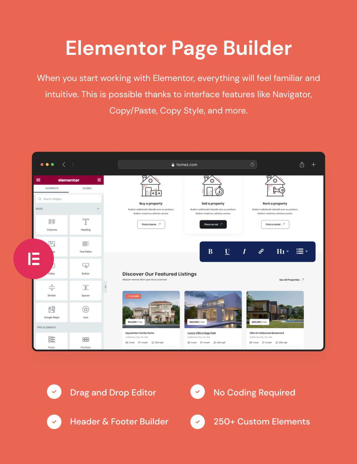 Homez Real Estate WordPress Theme WebDevBay