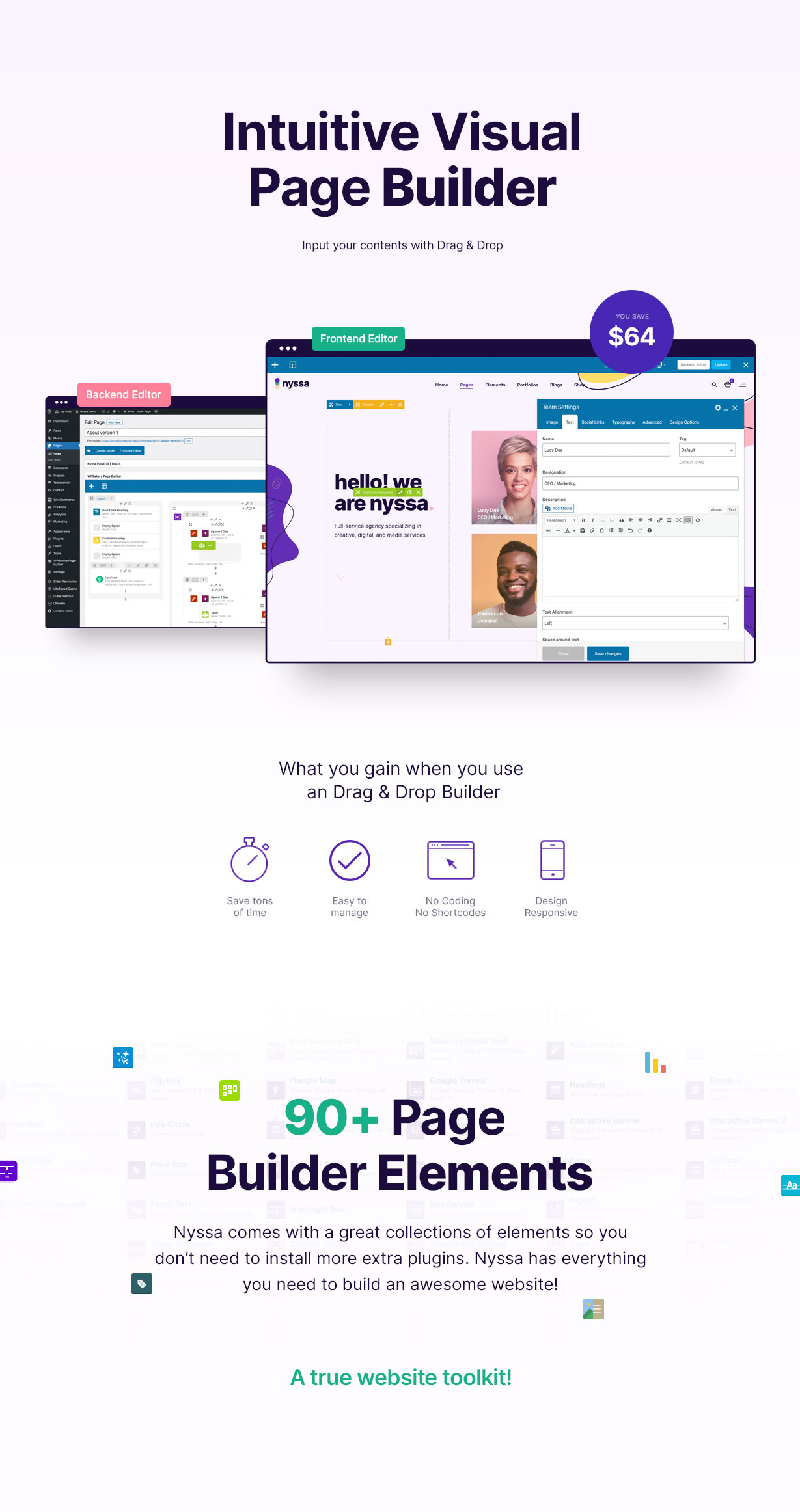 Nyssa - Creative Modern Lottie Animation Multipurpose WordPress theme - 5
