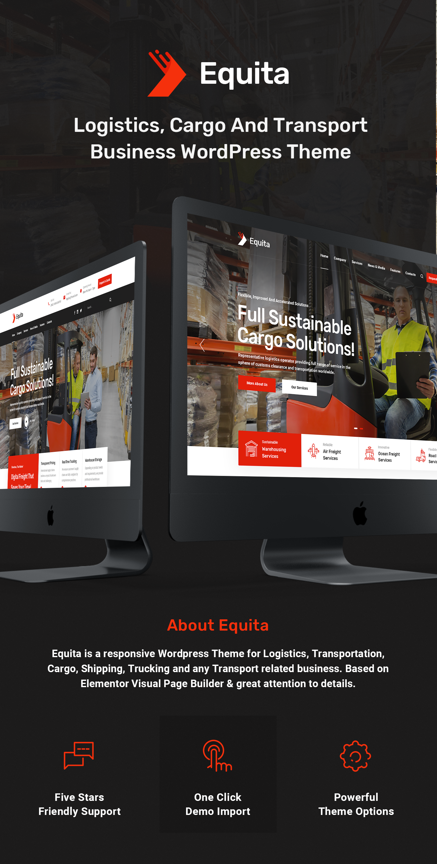 Equita - Logistics Cargo WordPress Theme - 5