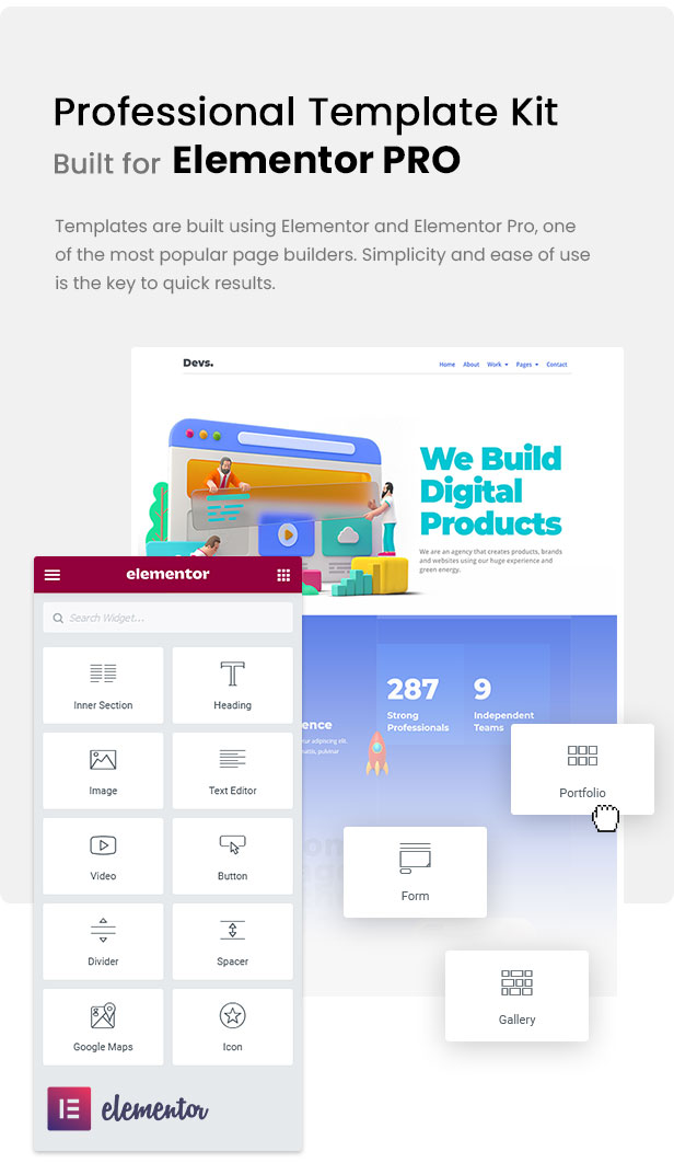 DevBox — Creative Digital Agency Elementor Template Kit - 1