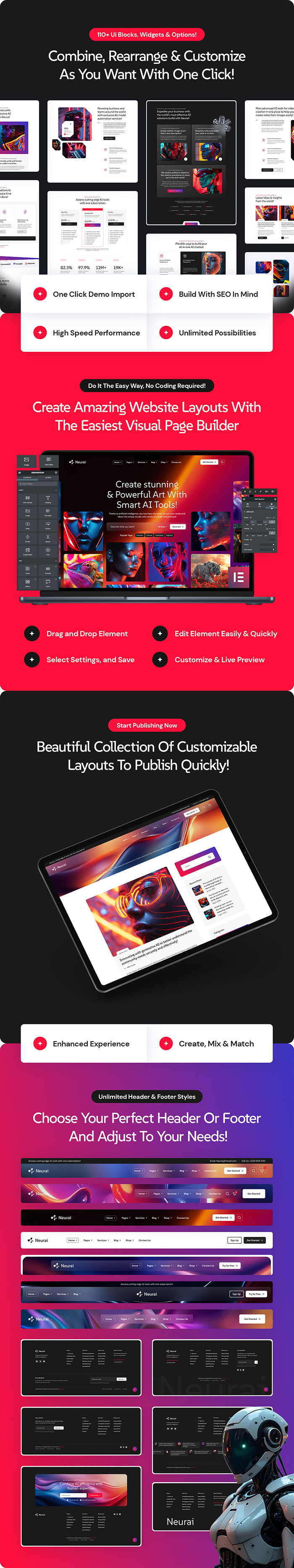 Neurai - AI Agency & Technology WordPress Theme - 7