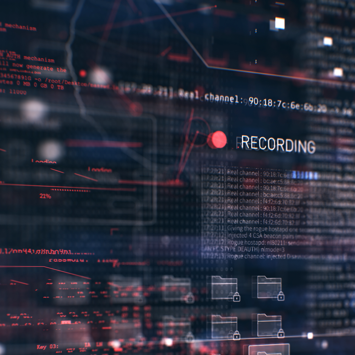 Cybersecurity Hacking Technology Background by Red_Kite | VideoHive