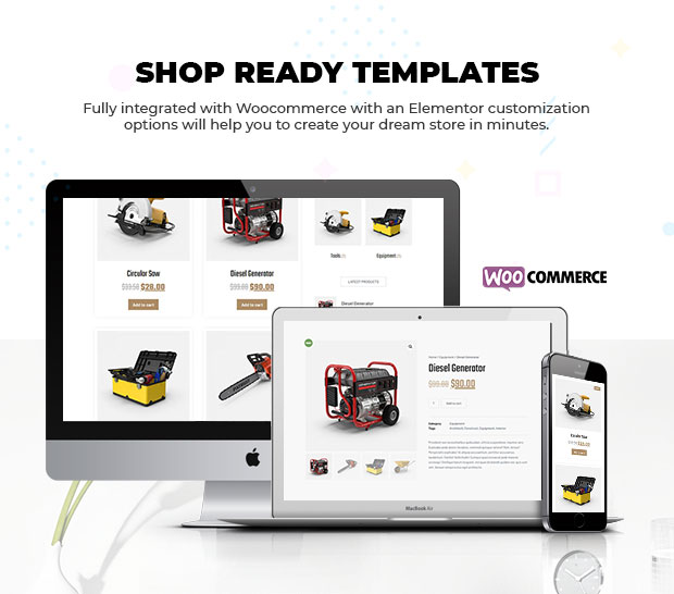 interial woocommerce pages