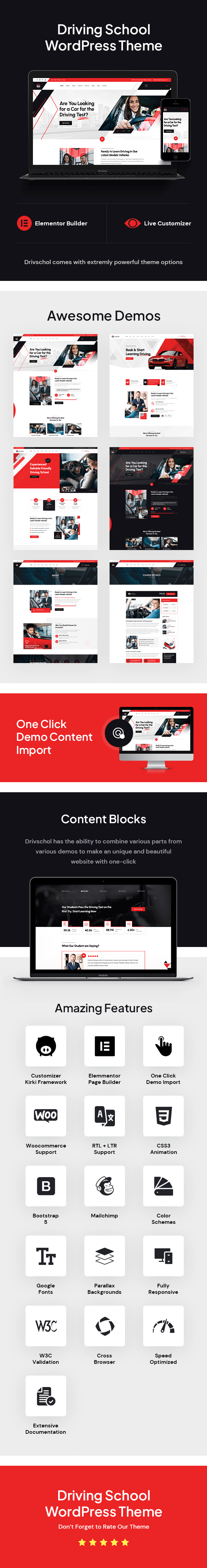 Drivschol - Driving School WordPress Theme