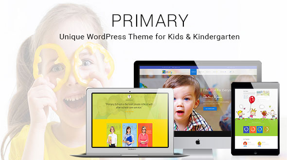 Primary - Kids and School WordPress Theme | Education Material Design WP