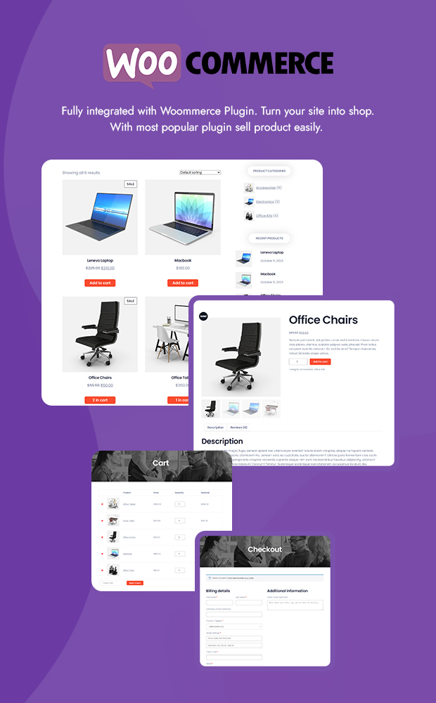 agence woocommerce pages