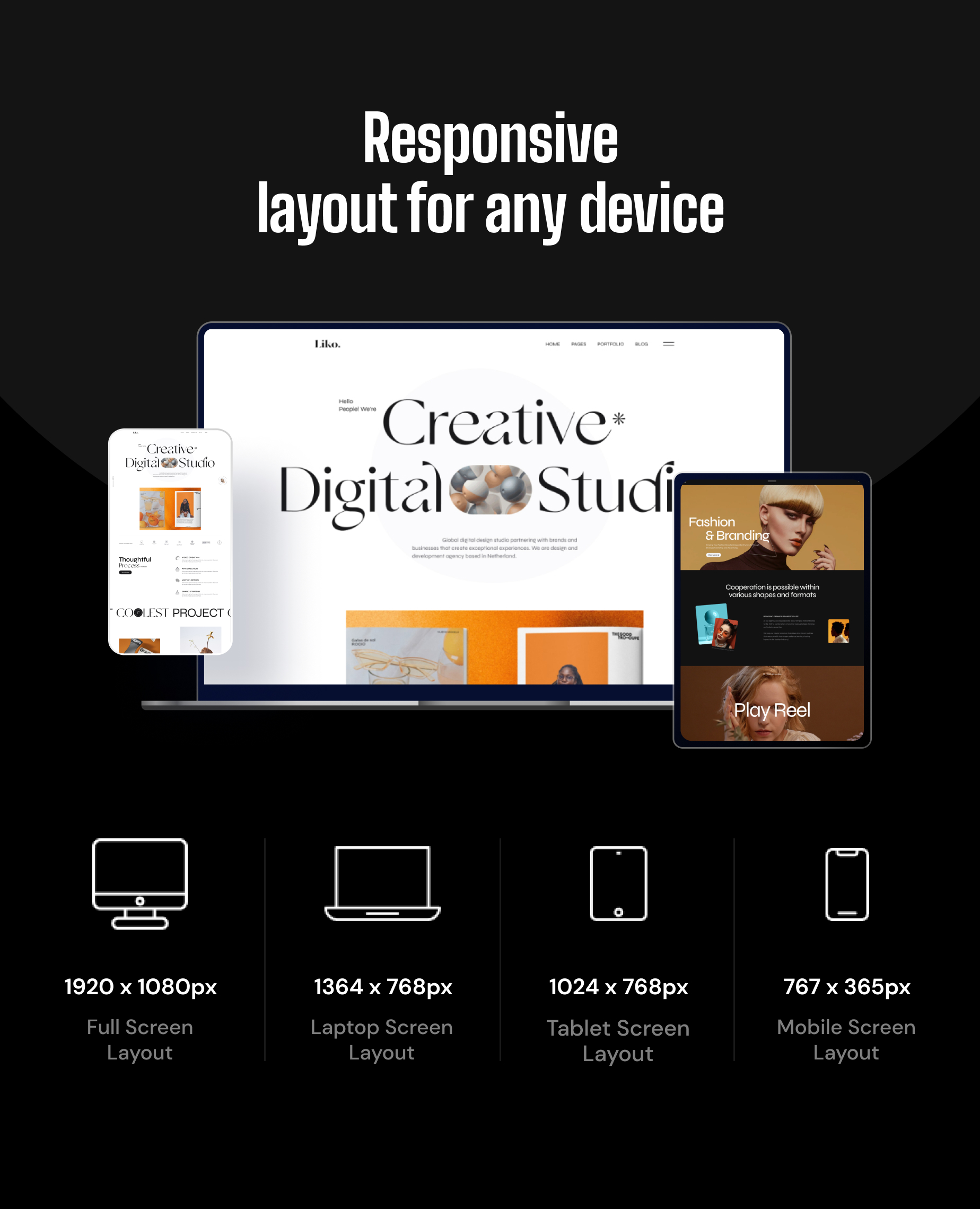 Liko - Creative Agency & Portfolio HTML Template