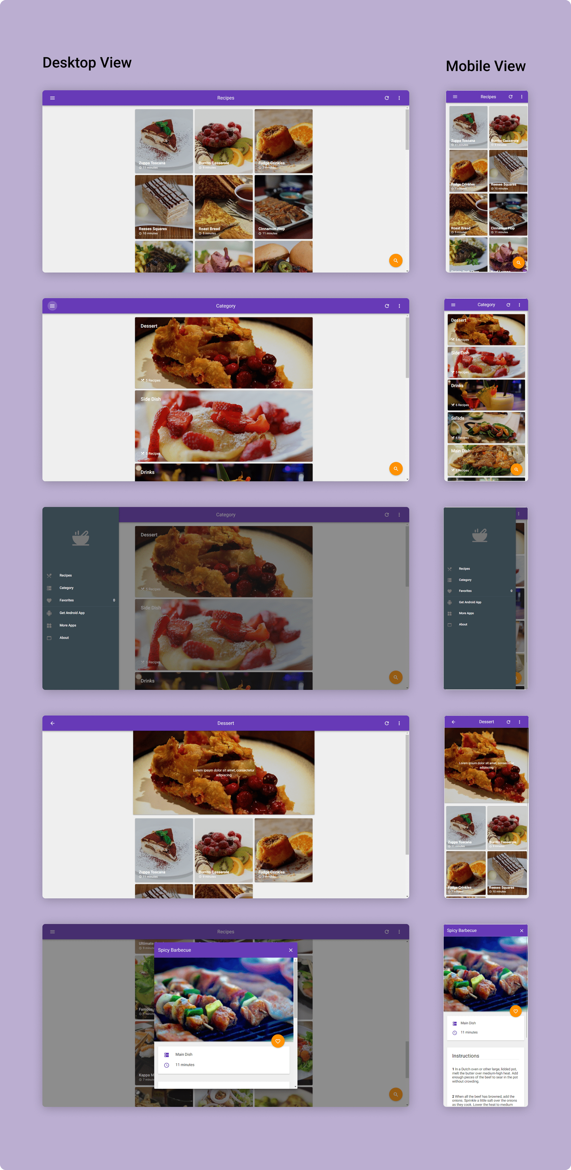 Material Recipe Web 1.0 - 1