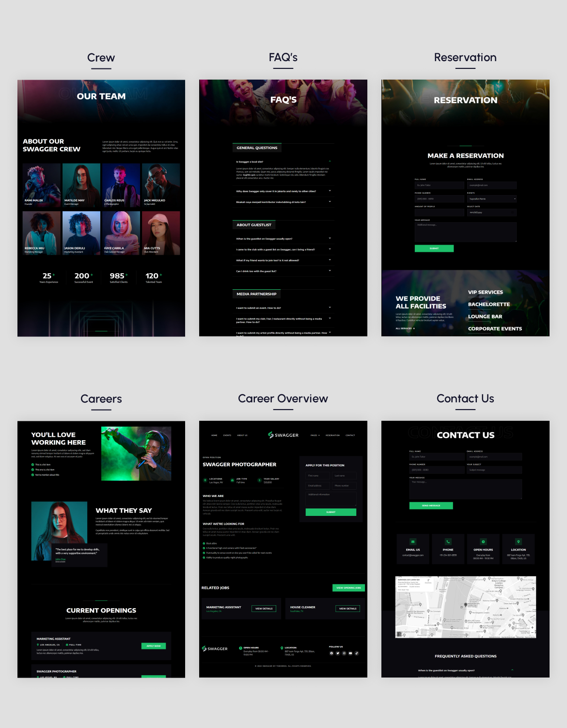 Swagger | Night Club & DJ Elementor Template Kit - 2