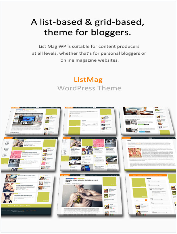 List Mag WP - Um tema de blog WordPress responsivo - 1