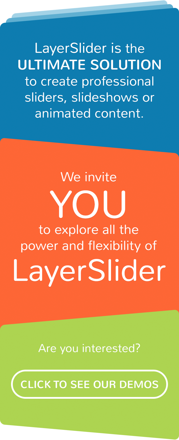 LayerSlider WP is the ultimate solution! LayerSlider WP is the ultimate solution!