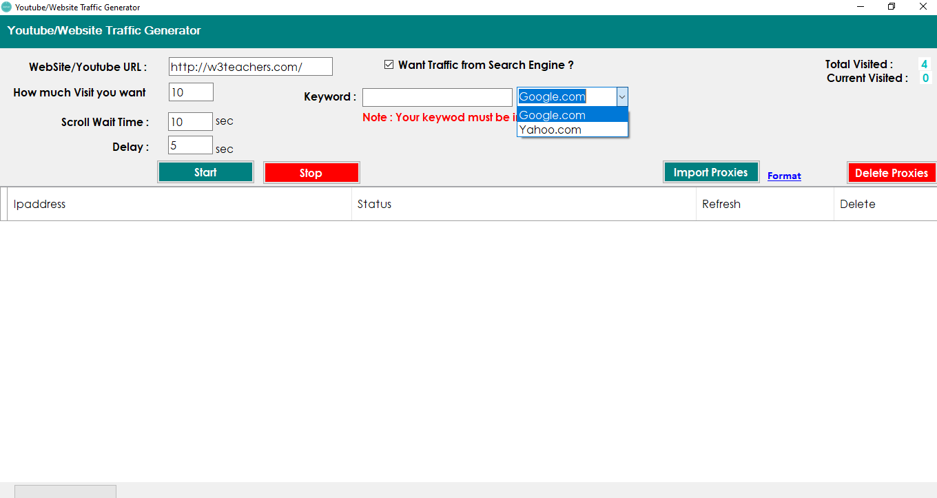 Youtube/Website Traffic Generator Software - 3