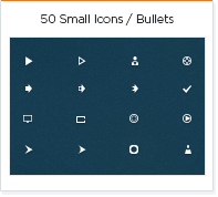 50 small icons - bullets