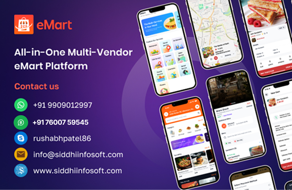 eMart | Multivendor Food, On-demand, eCommerce, Parcel, Taxi Booking, Car Rent App with Admin & Web - 3