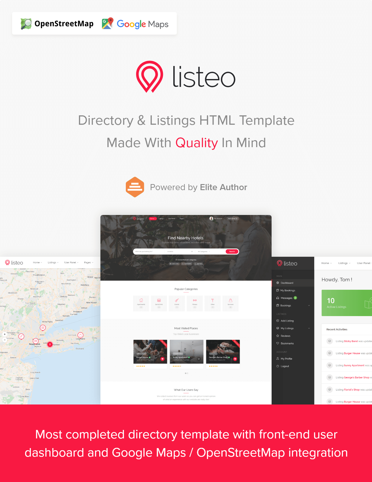 Listeo - Directory & Listings HTML Template by Vasterad | ThemeForest