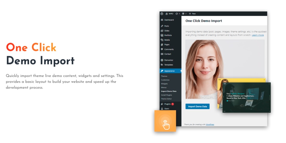 Miro - Personal Portfolio WordPress Theme - 2