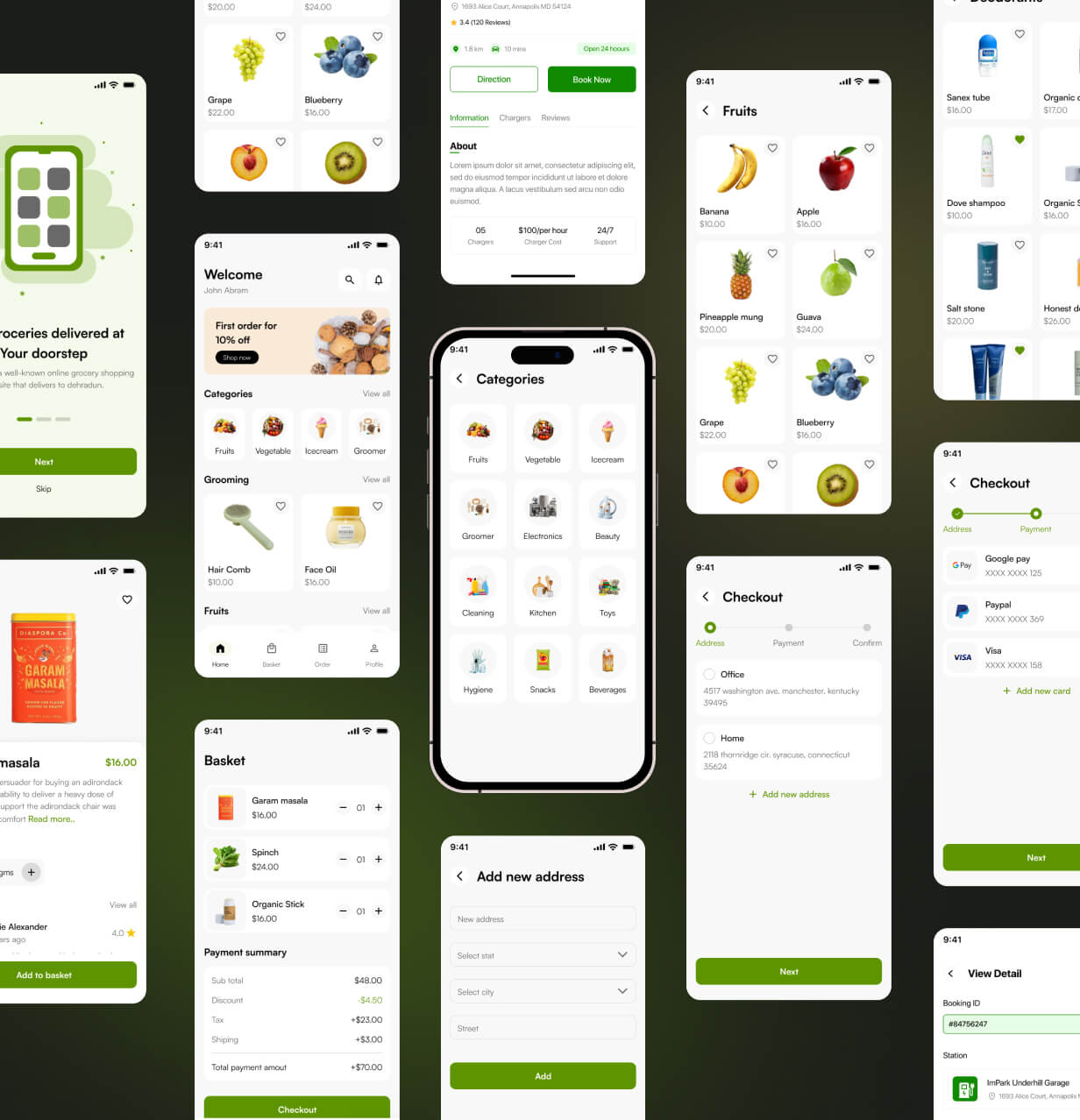 BigBasket UI template |  Ecommerce App in Flutter | FreshCart App template - 3