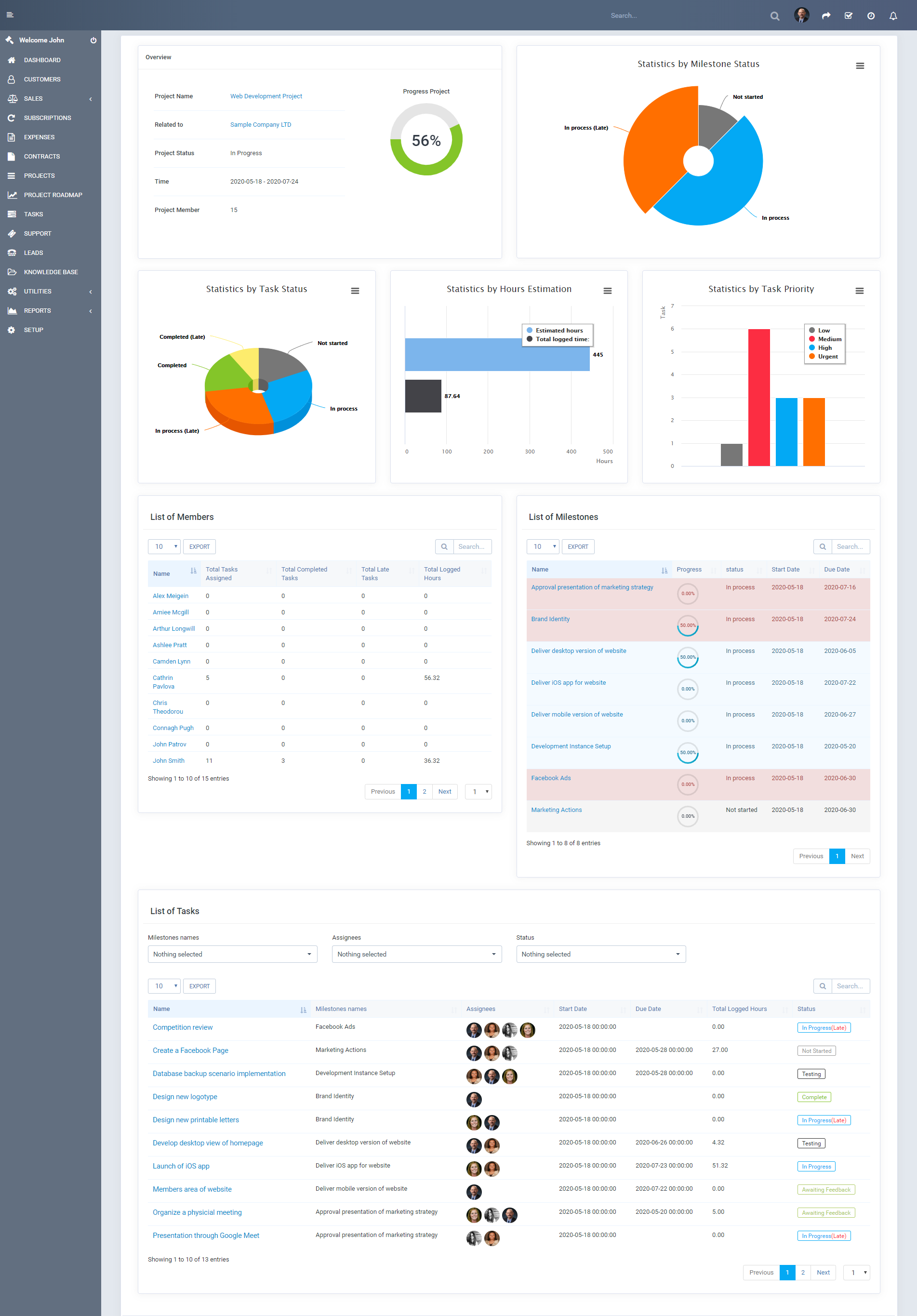 Project Roadmap - Advanced Reporting & Workflow module for Perfex CRM Projects - 3