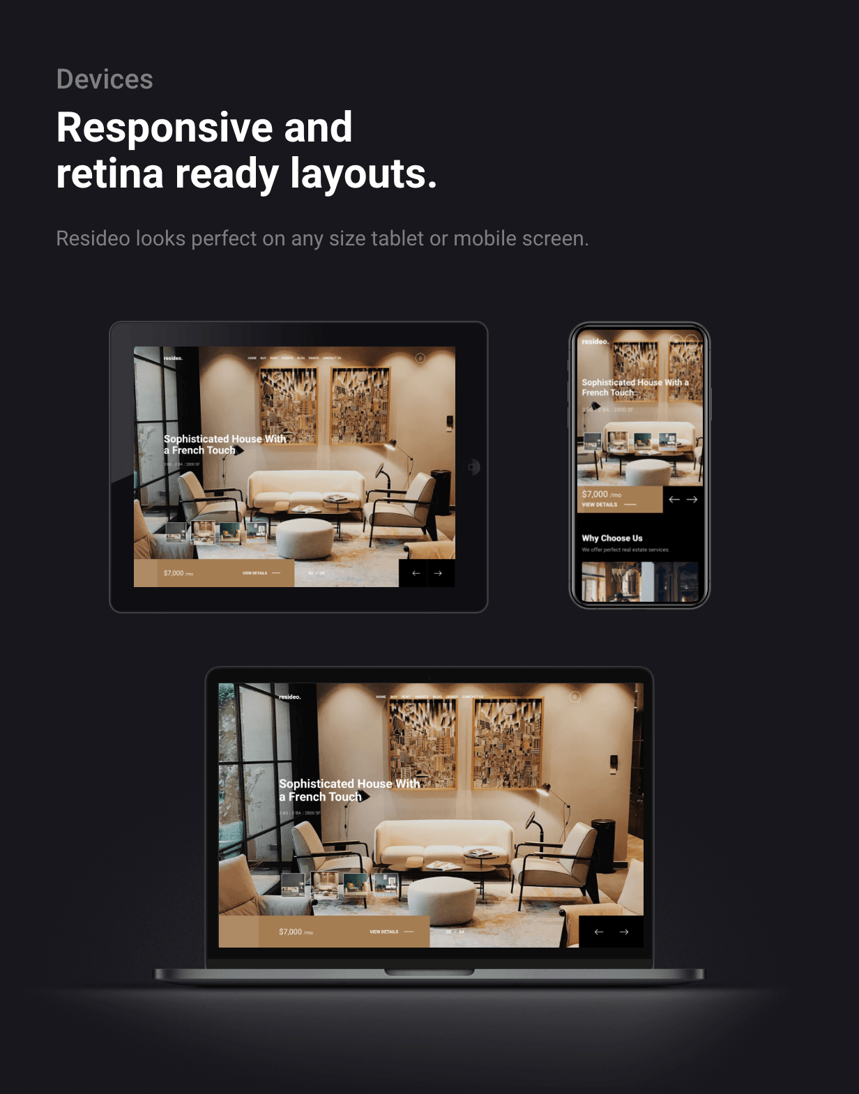 Resideo - Real Estate WordPress Theme - Responsive