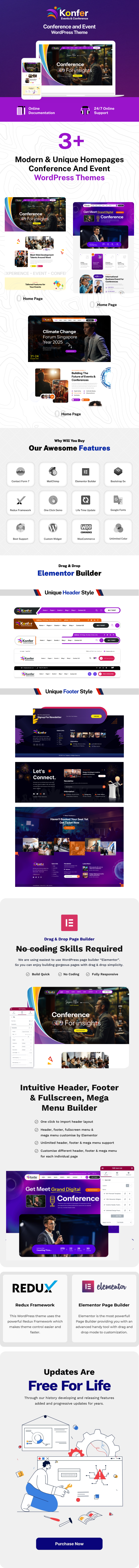 Konfer - Conference and Event WordPress Theme - 5