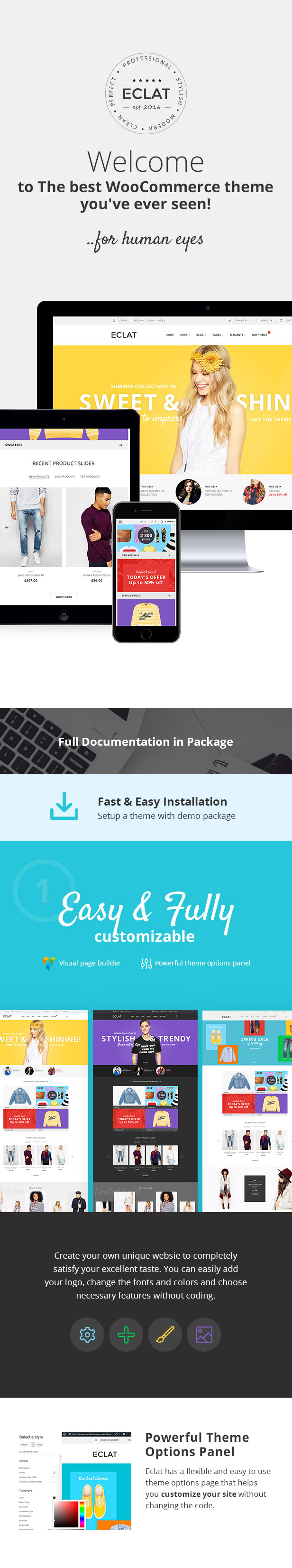 Eclat - Responsive Multipurpose WooCommerce Theme