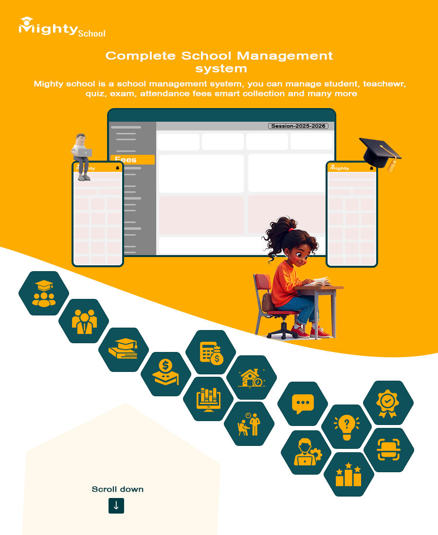 Mighty School – All-in-One School Management System for Mobile, Web, and Desktop | Offline Support - 1