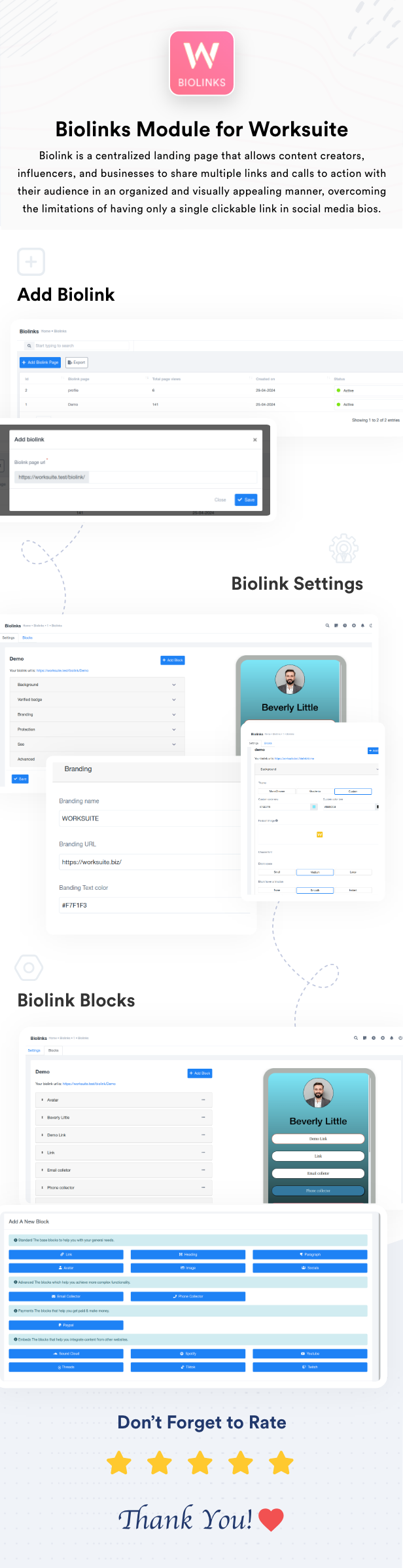 Biolinks Module for Worksuite CRM - 1