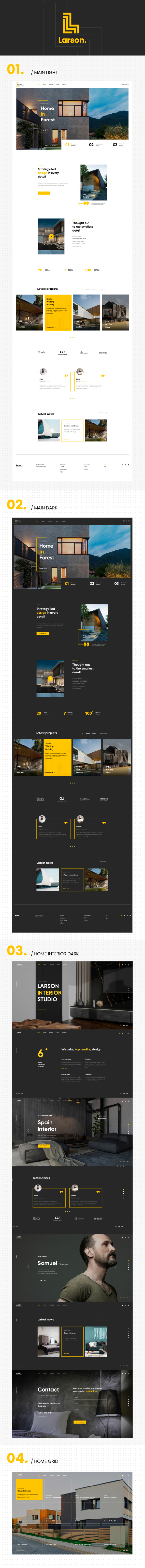 Larson | Architecture & Interior HTML template - 3