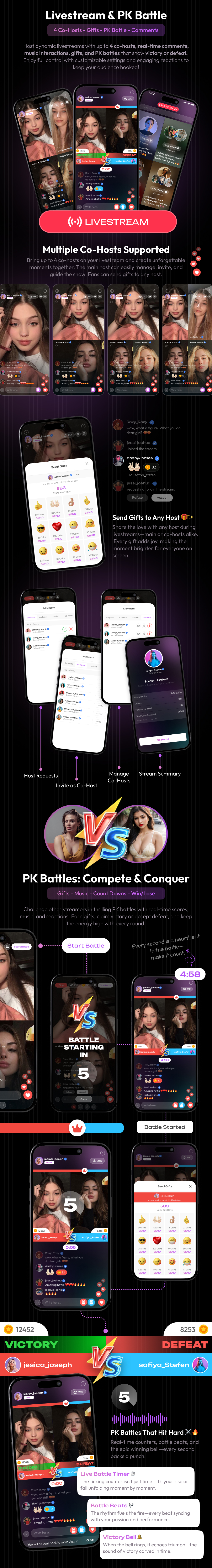 Shortzz : Tiktok Clone - Short Video App Live streaming, PK Battle, Feed, Story etc. Flutter/Laravel - 8