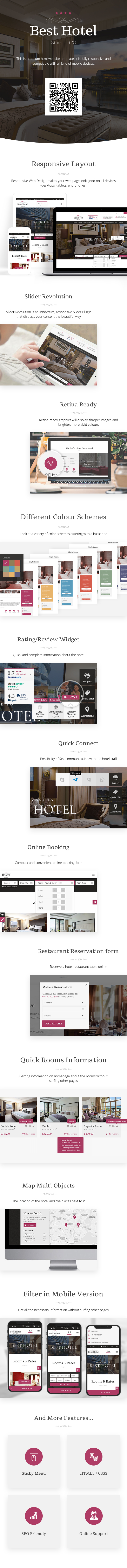 Hotel HTML website template