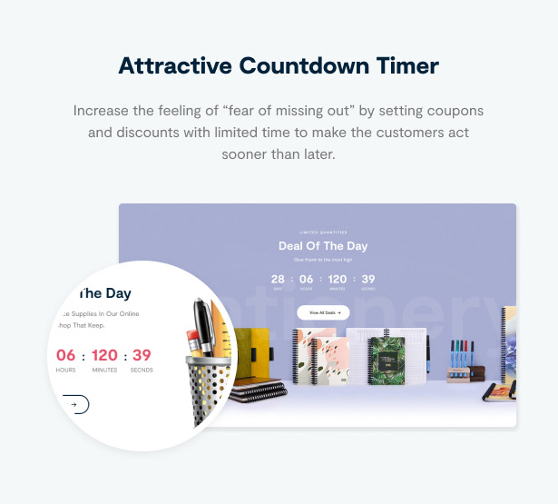 Stationery WordPress Theme Countdown Timer