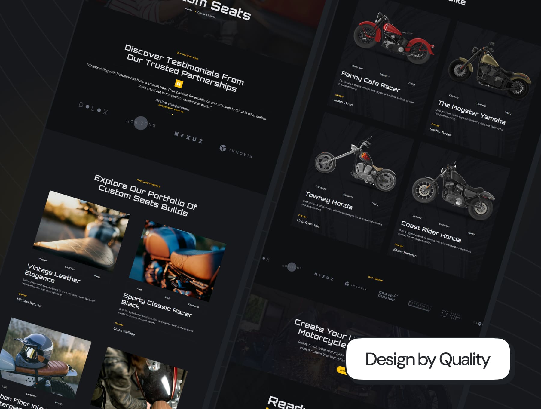 Bespoke - Custom Motorcycle Garage Elementor Pro Template Kit - 2