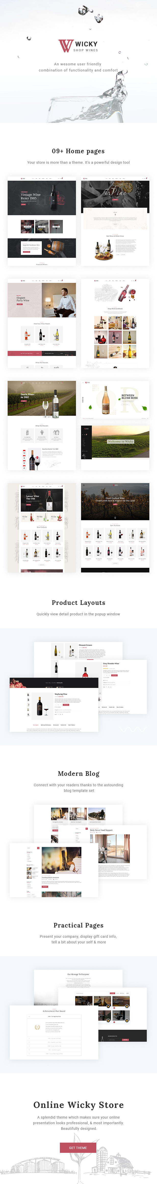 Wicky – Wine Shop WooCommerce WordPress Theme - 1