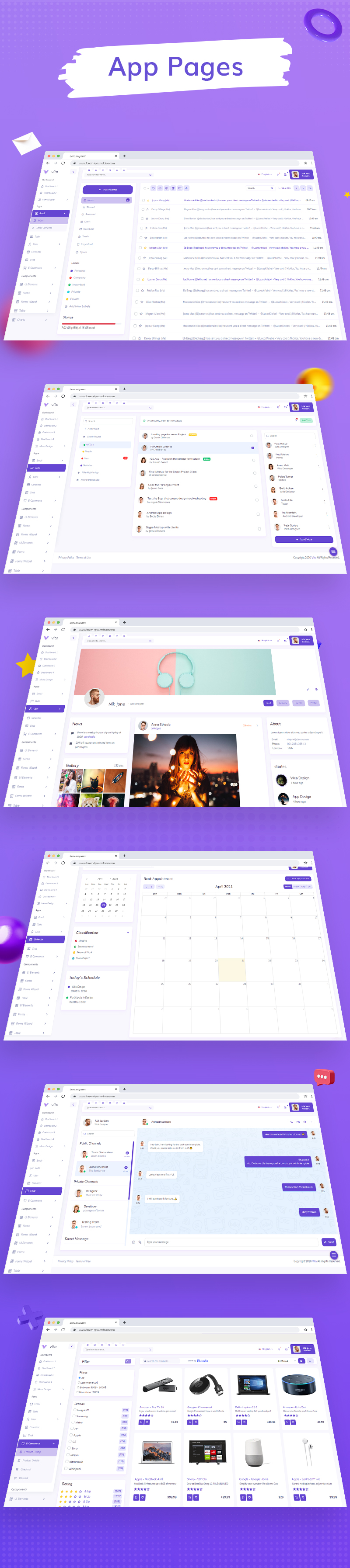 Vito - Vue, Laravel, HTML Admin Dashboard Template - 10