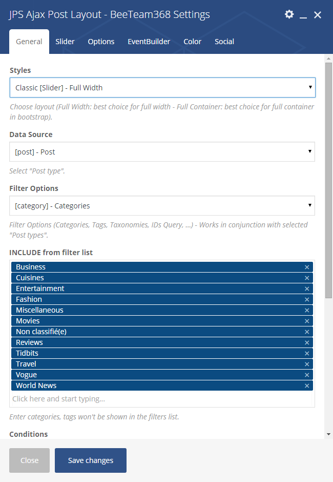 JPS Ajax Post Layout - Addon For WPBakery Page Builder - 20