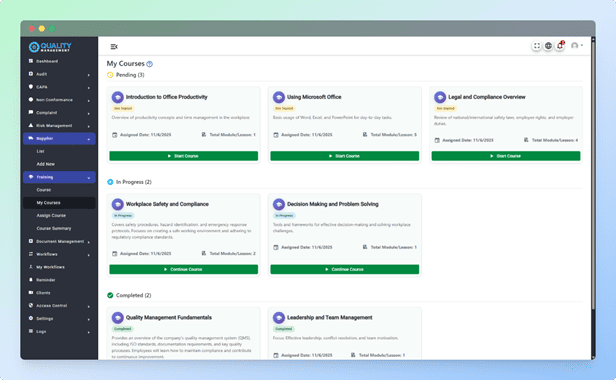 Employee Training Management