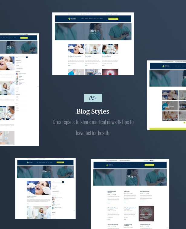 Dr.changes Medical WordPress theme Blog