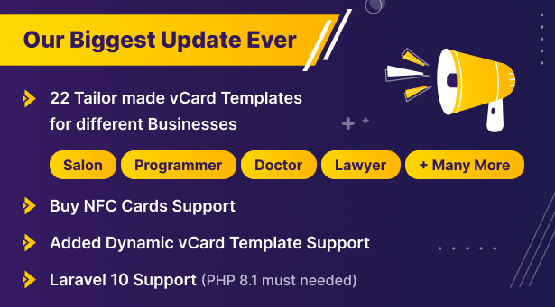 VCard SaaS - Digital Business Card Builder SaaS - Laravel VCard Saas - NFC Card - 2