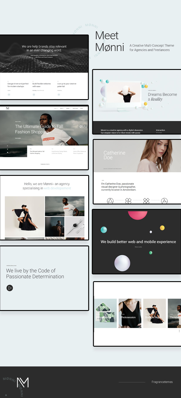 Monni - Um tema multiconceito criativo para agências e freelancers - 1