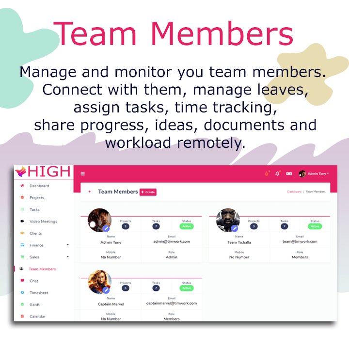 HIGH SaaS - Project Management System
