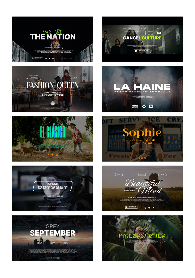 cinematic titles for davinci resolve v.2, davinci resolve templates