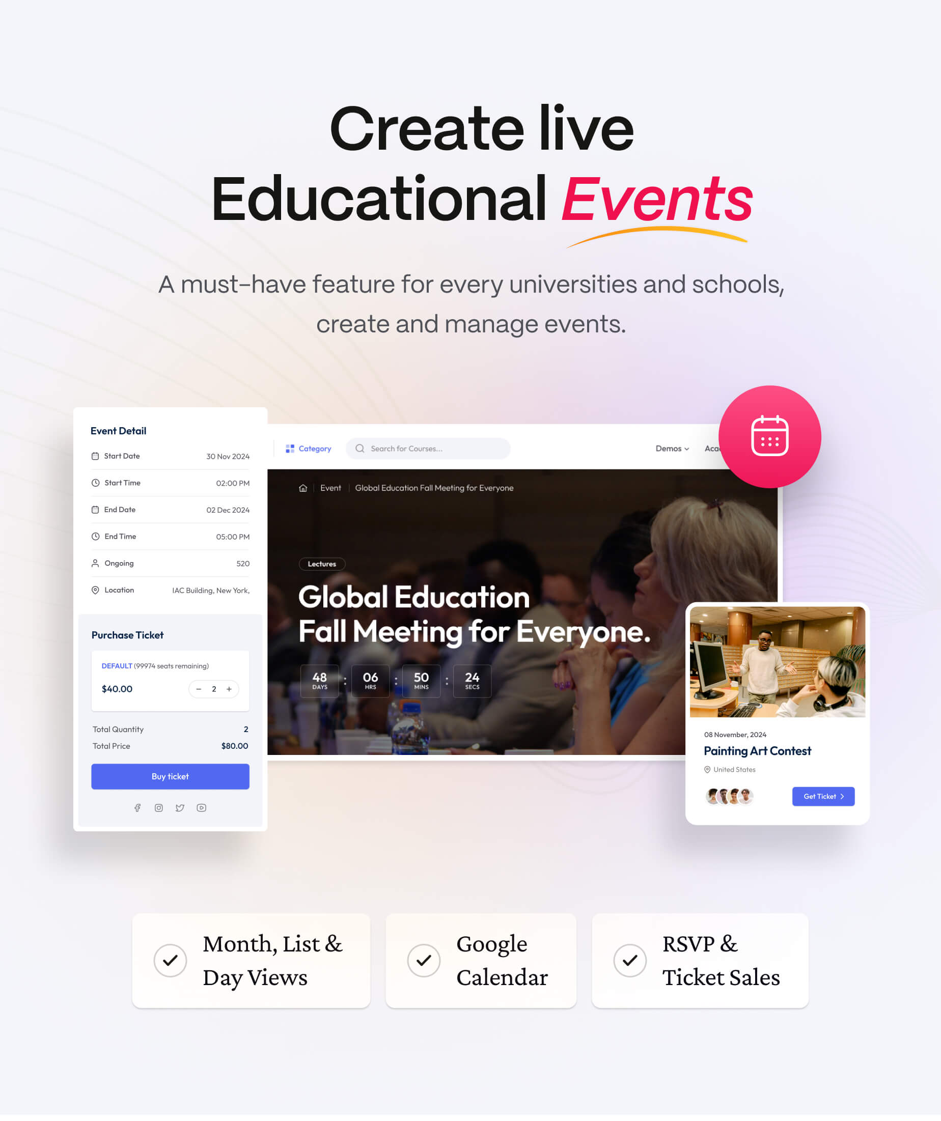 Education WordPress Theme For University & Online Course - Acadia