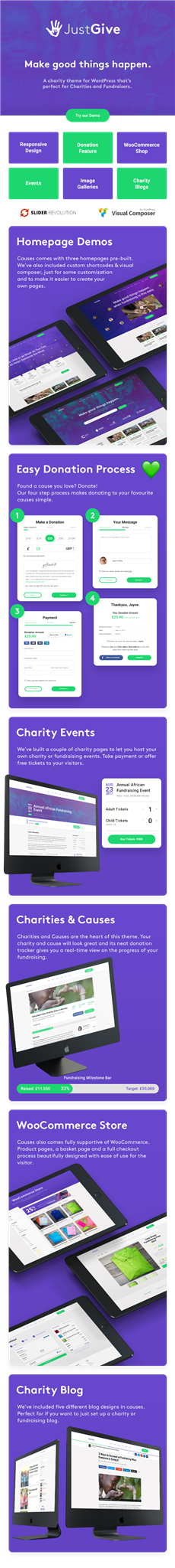 JustGive - Charity & Fundraising WordPress Theme