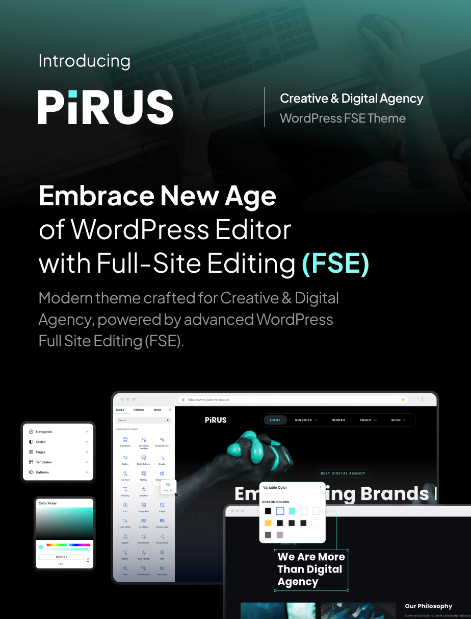 Pirus – Dark Digital Agency FSE WordPress Theme - 4